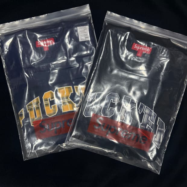 슈프림 퍽 음 플레이드 숏슬리브 탑 네이비,블랙 XL-26SS