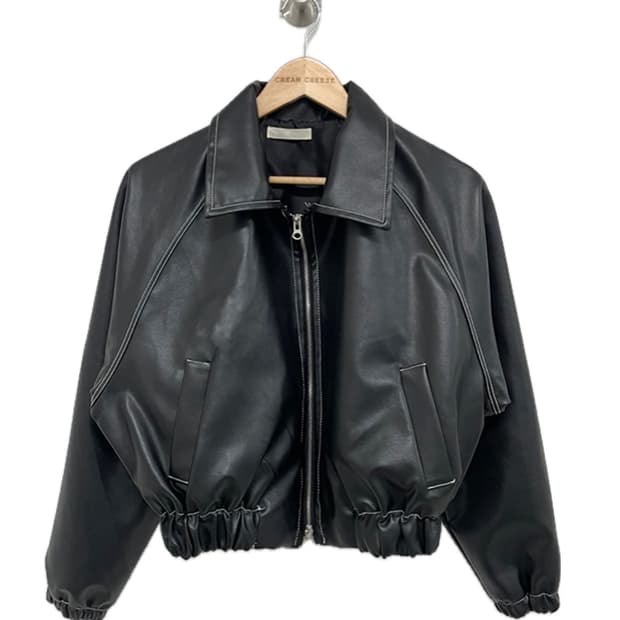 보세 블랙 가죽자켓 