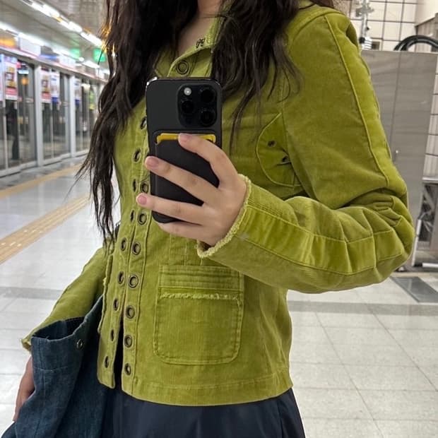 빈티지 버튼 자켓
