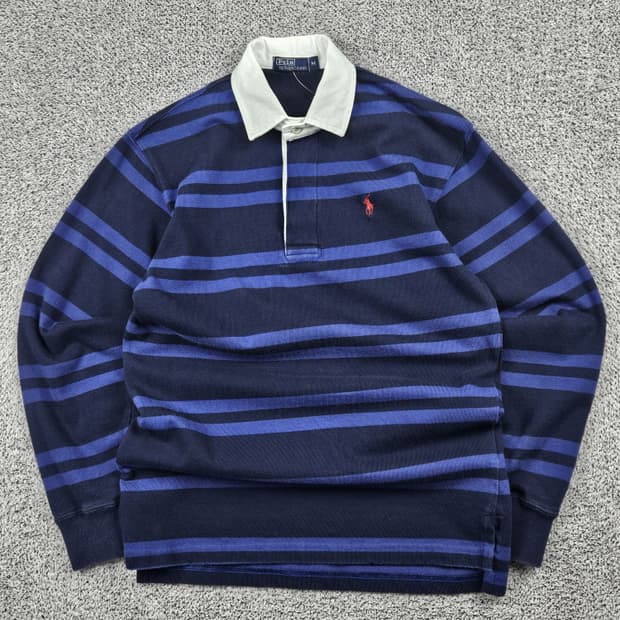 폴로랄프로렌 스트라이프 패턴 럭비 티셔츠 ( M ) / 10158
