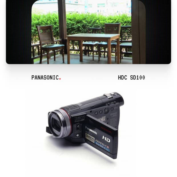 📹하이엔드📹Panasonic HDC-SD100(2008)