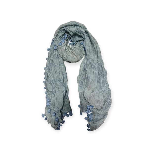 모리걸 청록 봉봉 스카프 