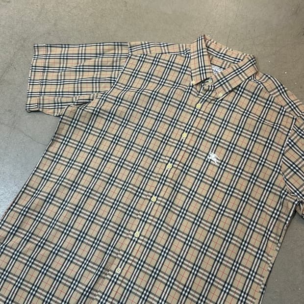 41(L) 버버리 노바체크 반팔 셔츠