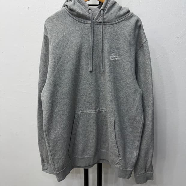 정품) 나이키 회색 후드티 M