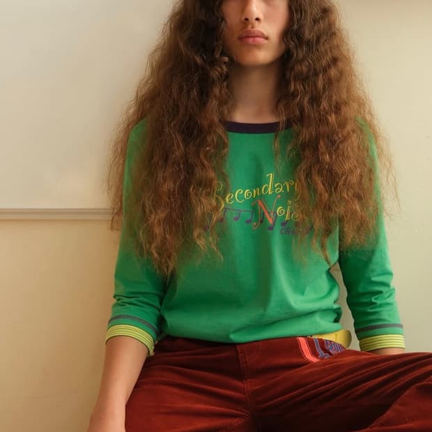 Teket Flow Note L/S Tee green