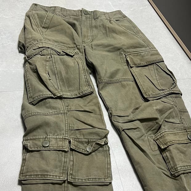 [30] soo 카고 00s 빈티지 카키 카고 팬츠 바지