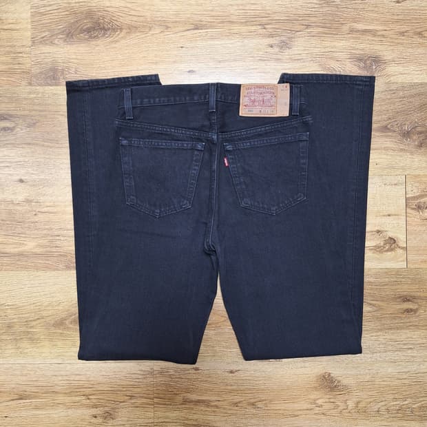 90s 미제 빈티지리바이스 501 블랙 31X34