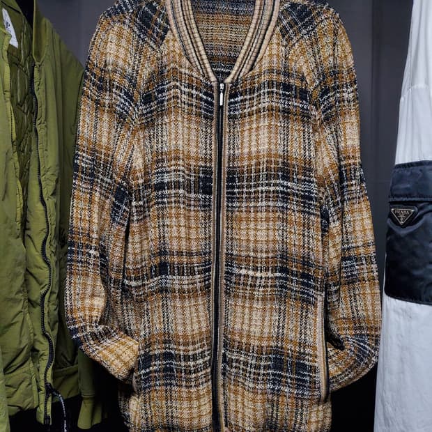 미쏘니 트위드 집업 자켓(착샷참고