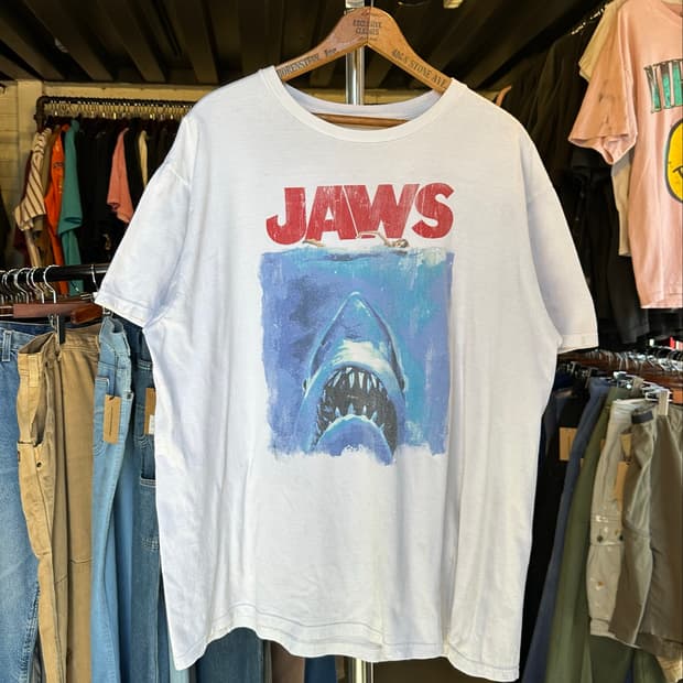 죠스 Jaws 영화 프린팅 티셔츠