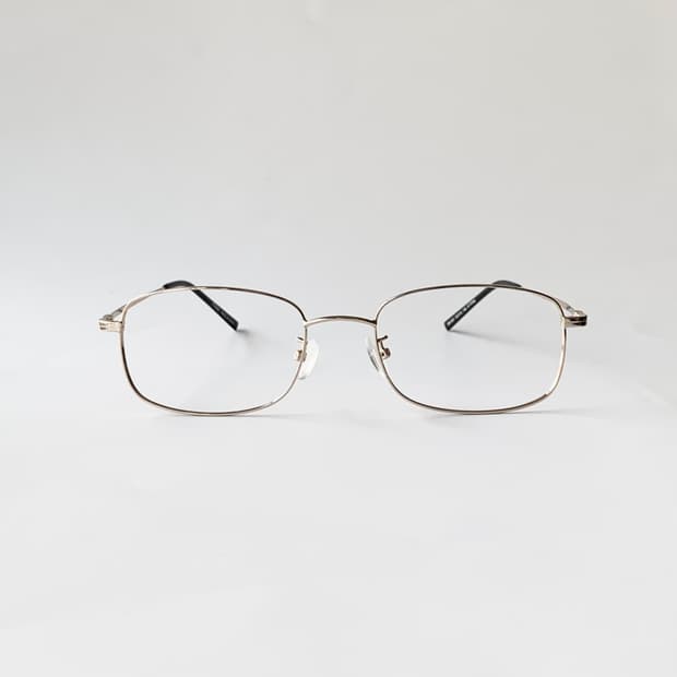 889 픽키안경 빅사이즈 골드 남녀공용 베타티타늄 초경량 스퀘어 프