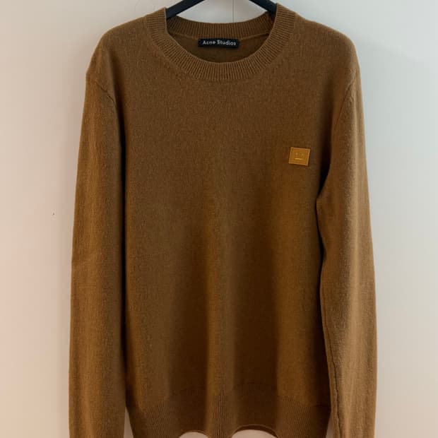 Acne Studios 아크네 커피브라운 울 100% 니트스웨터 