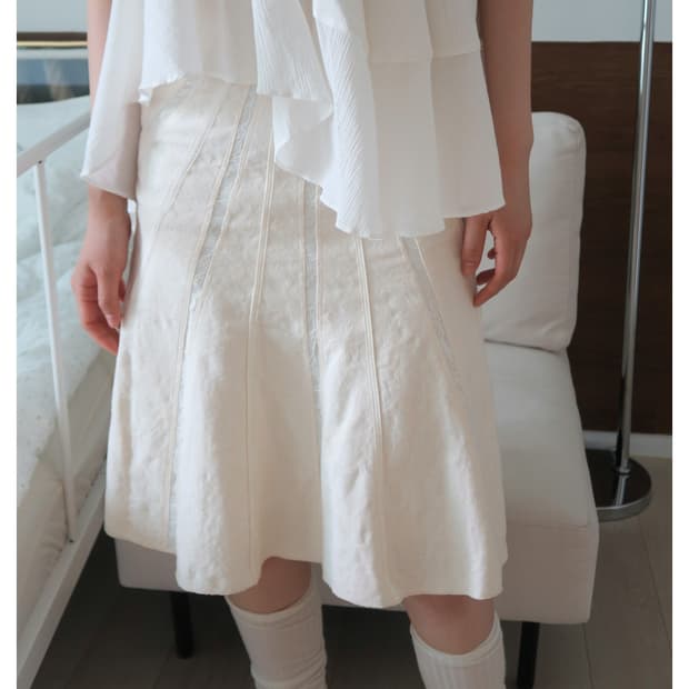 VOIM jacuad midi skirt
