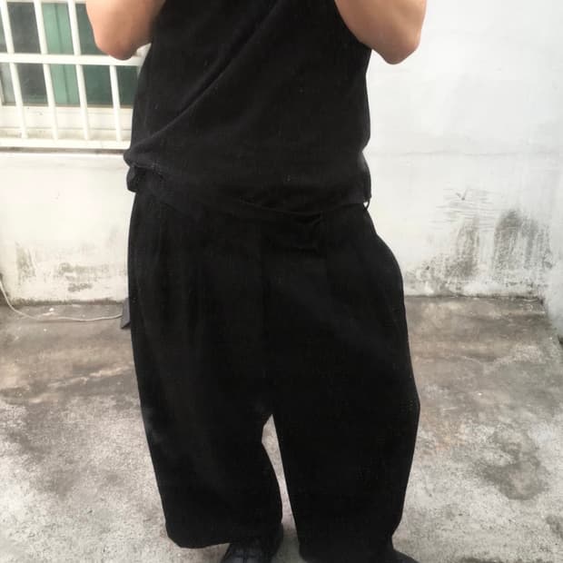 요지야마모토 뿌르옴므 17ss 울 팬츠