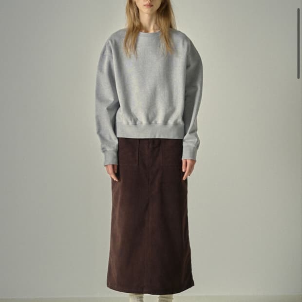 파사드패턴 퍼티그 코듀로이 스커트