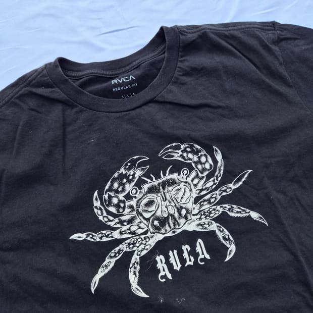 [L] 정품 RVCA(루카) 크랩 그래픽 반팔 티셔츠
