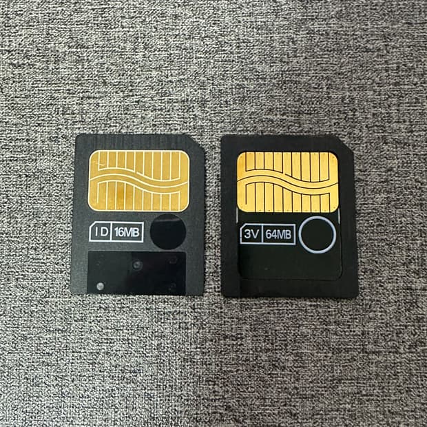 스마트미디어 카드set 80mb 후지필름 16+올림푸스 64 빈티지디카