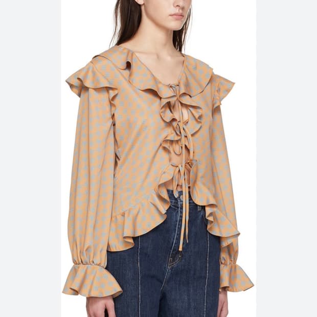 새상품 ROKH 프릴 블라우스 FR34(44사이즈)