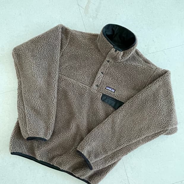 [M] 파타고니아 빈티지 글리세이드 스냅티 신칠라 브라운 / 블랙