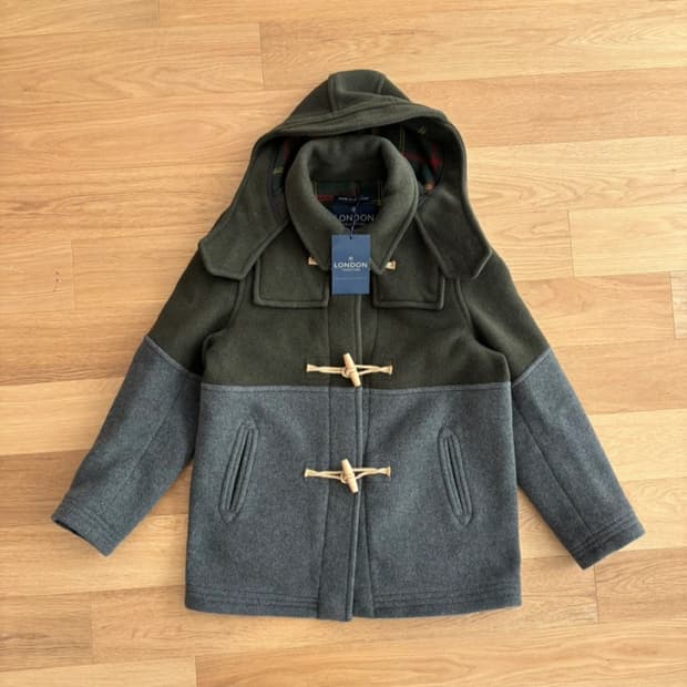 런던 트레디션 투톤 더플코트 42사이즈 새상품급