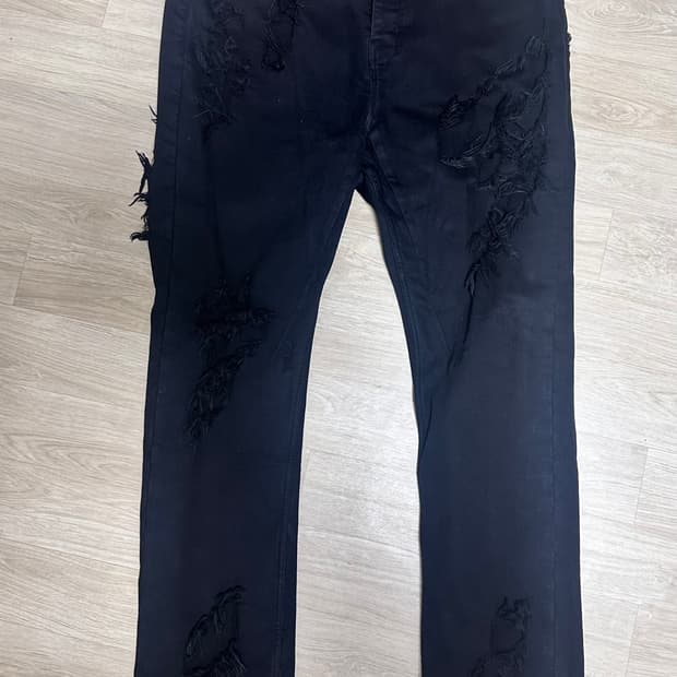 Rick Owens 2022 디트로이트 슬래시 데님