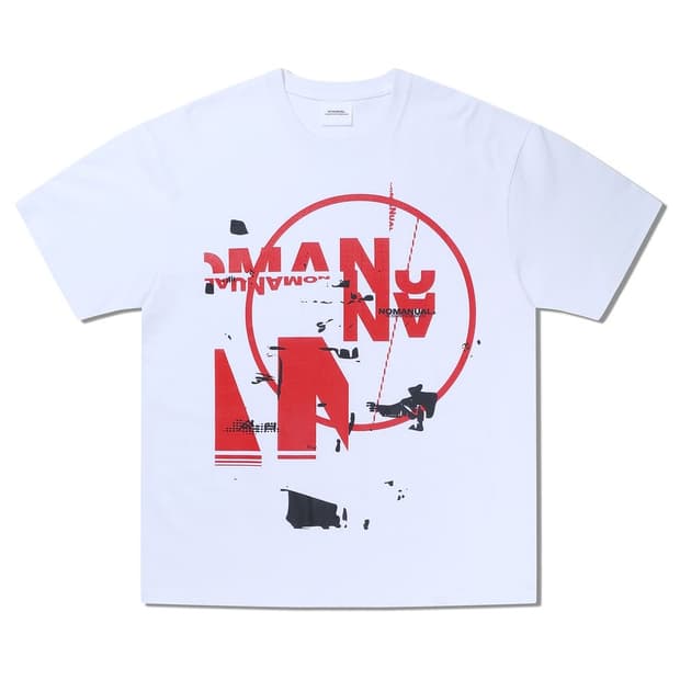 노매뉴얼 프린트 반팔 티셔츠 XL