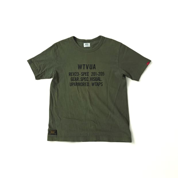 더블탭스 카키 반팔 M