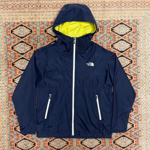 노스페이스 네이비 풀집업 경량 바람막이 자켓 남성M