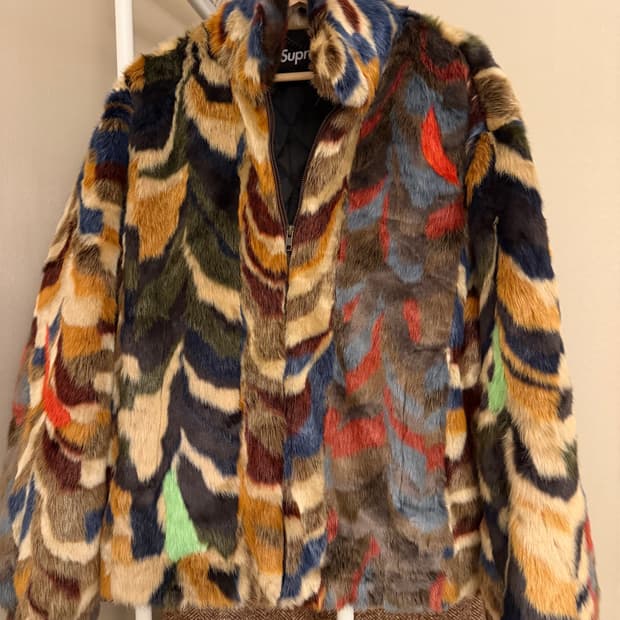 슈프림 포우 퍼 봄버 멀티컬러