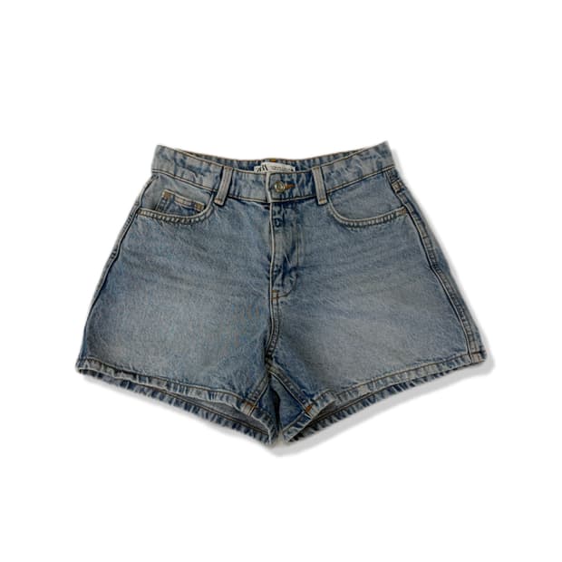 zara denim shorts