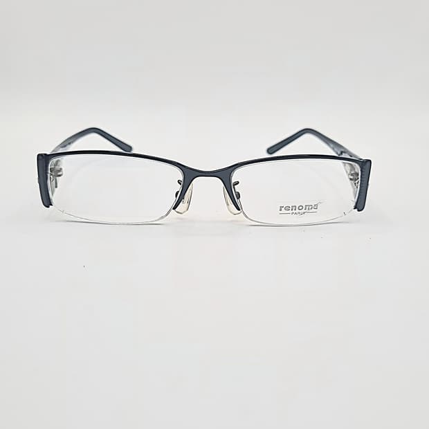 데드스탁  renoma  반무테  블랙 스퀘어 안경테 1363