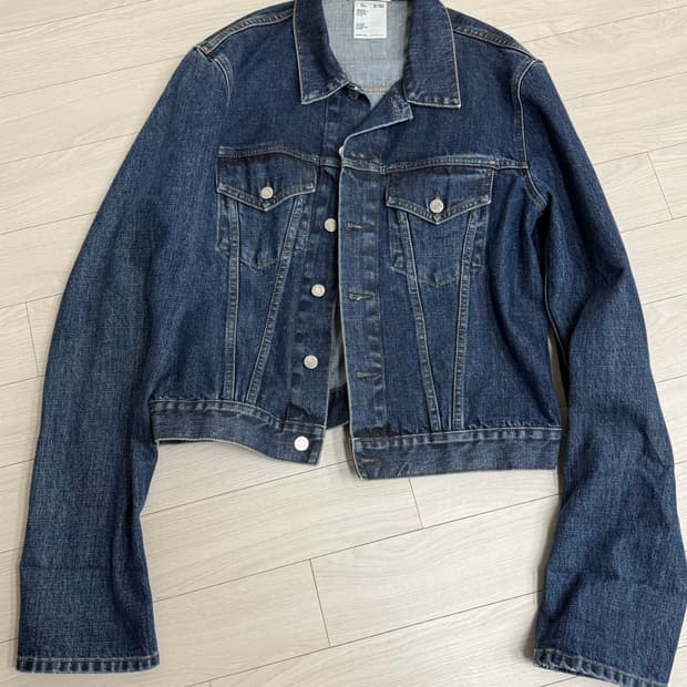 헬무트랭 아카이브 롱-슬리브 데님 트럭커