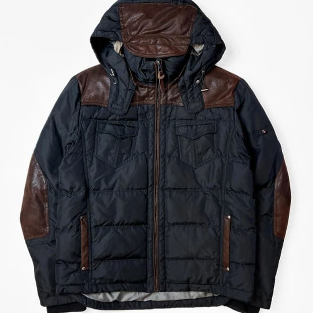 시리즈 누오보 시그니처 배색 푸퍼 패딩 PN5438