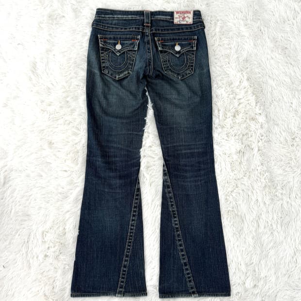 트루릴리전 로우라이즈 부츠컷 팬츠