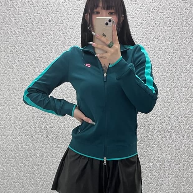 나이키 Y2K 레트로 00's 민트코어 딱붙핏 져지 집업 M C12759