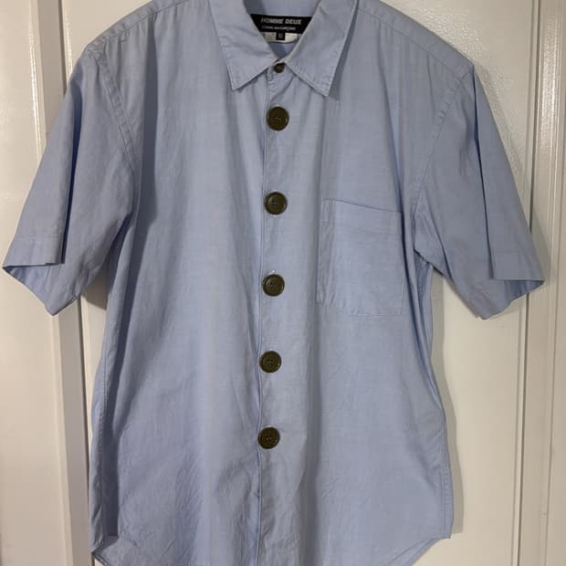 꼼데가르송 옴므 듀스 버튼 셔츠