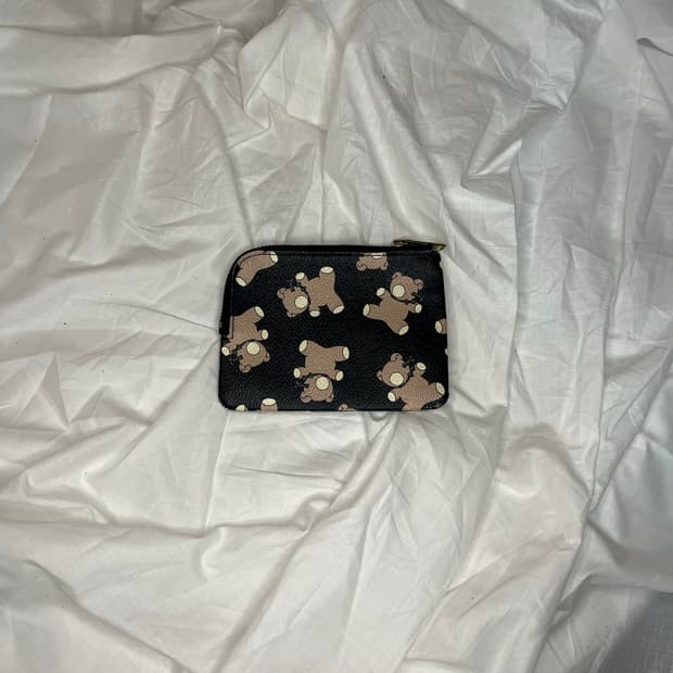 언더커버 베어 그래픽 지퍼 파우치