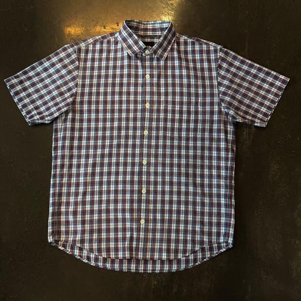THE NORTH FACE 체크 반팔 셔츠
