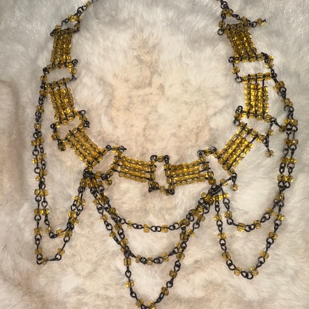 오리엔탈 레이어드 빈티지 목걸이