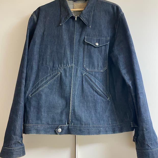 Old Joe 데님 집업 워크 자켓