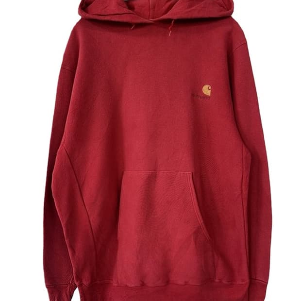 [2XL] CARHARTT 칼하트 빈티지 자수로고 헤비코튼 후드티