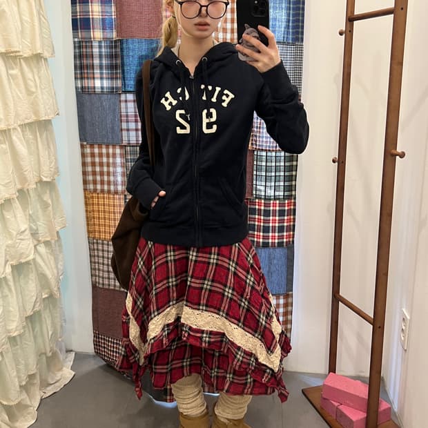 아베크롬비 네이비 후드집업 