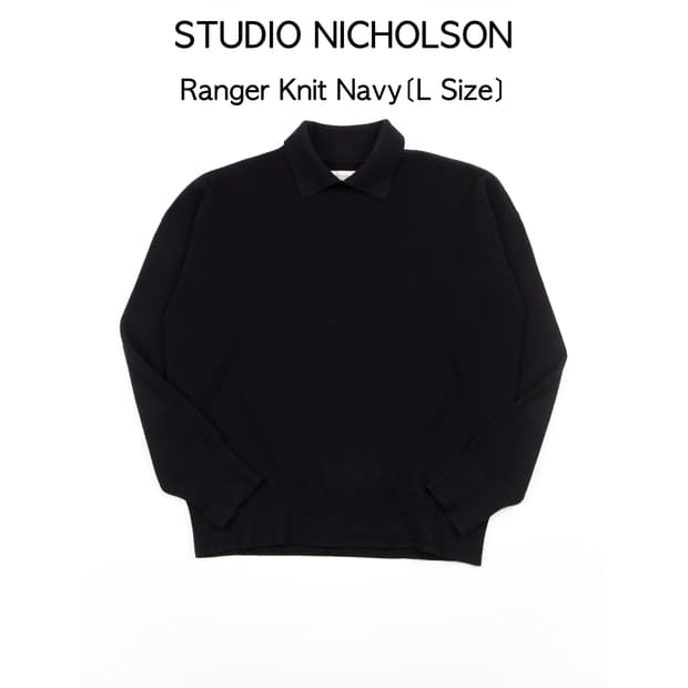 STUDIO NICHOLSON 레인저 니트 네이비