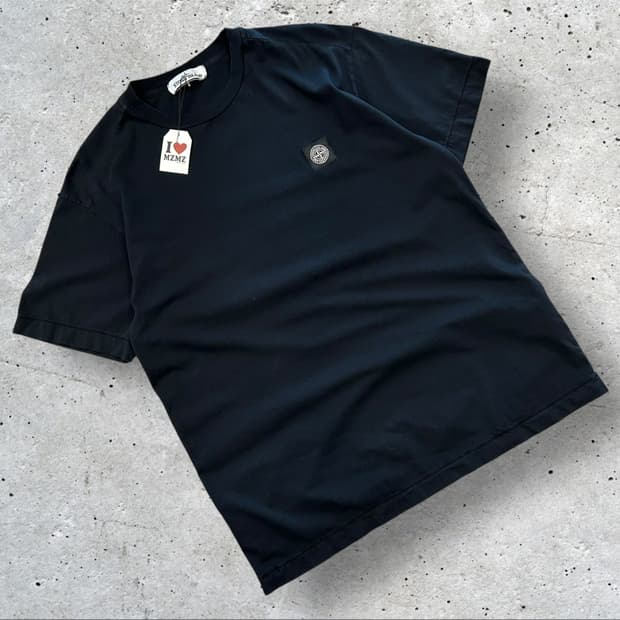 [XL] 18ss 스톤아일랜드 반팔 티셔츠 블랙 A428
