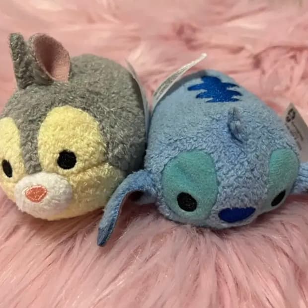 디즈니 썸썸 정품 디즈니랜드 마스코트 인형 밤비 토끼 인형 스티치