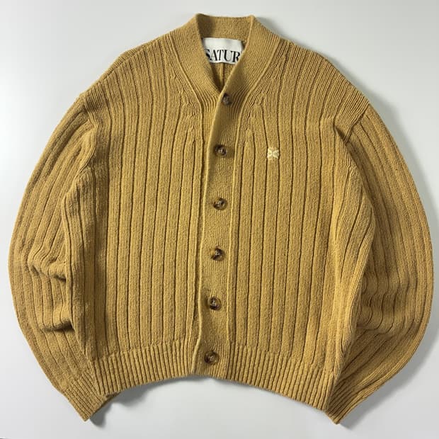 Satur 파로부클 카멜베이지 니트 가디건
