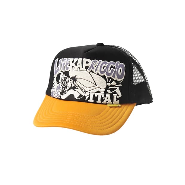 (새상품)kapital trucker cap black