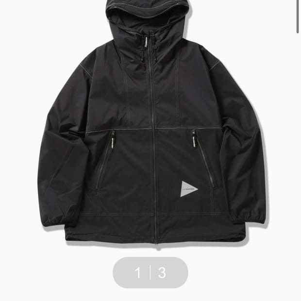 And Wander Pertex Wind Jacket Black