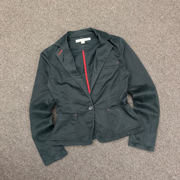 0)타미 힐피거 빈티지 여성 코튼 블레이저 자켓
