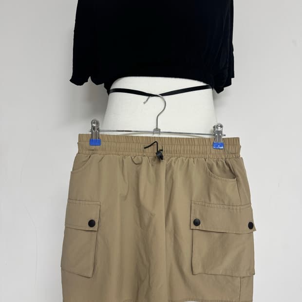 카키 카고 반바지 XL