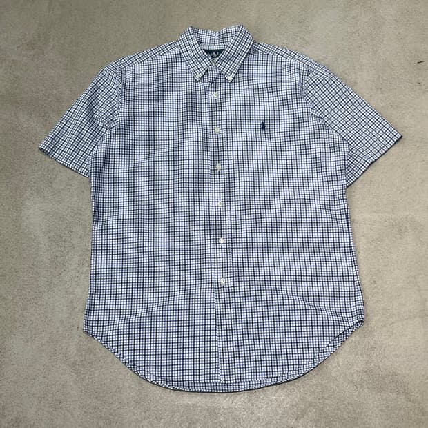 폴로 랄프로렌 체크 하프셔츠 s10708